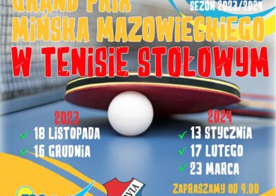 Grand Prix Mińska Mazowieckiego w Tenisie Stołowym w sezonie 2023/2024