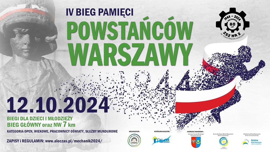 IV Bieg Pamięci Powstańców Warszawy 12.10.2024