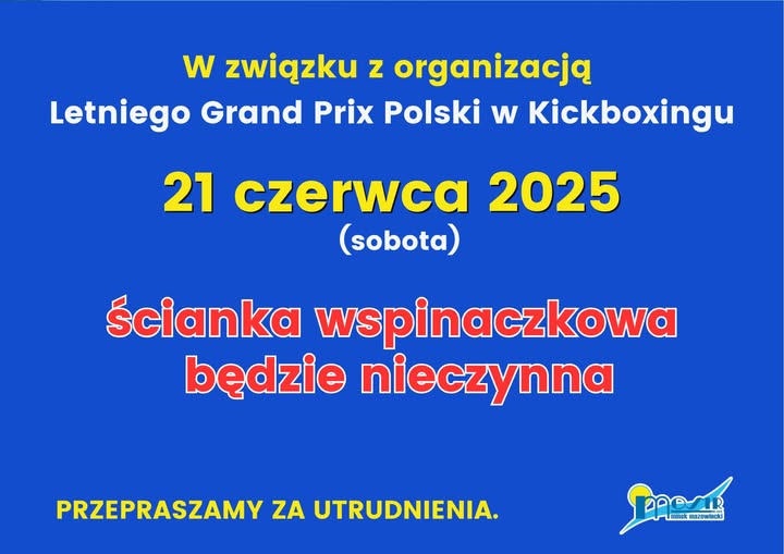 1 Listopada 2023 Obiekty Spółki będą nieczynne
