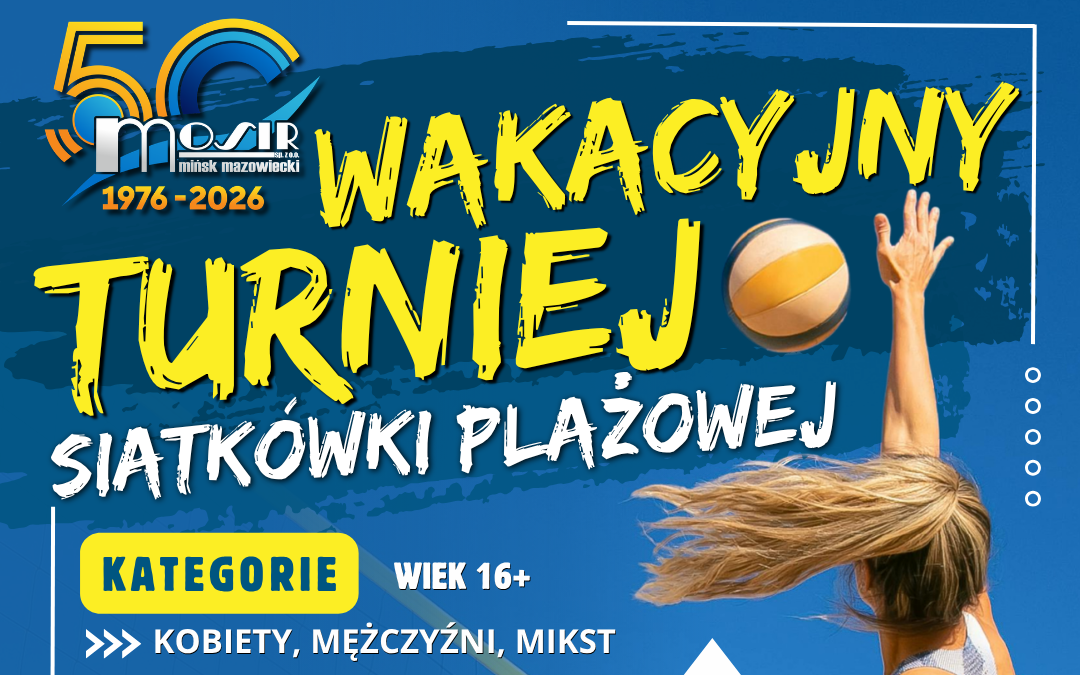 Wakacyjny turniej siatkówki plażowej