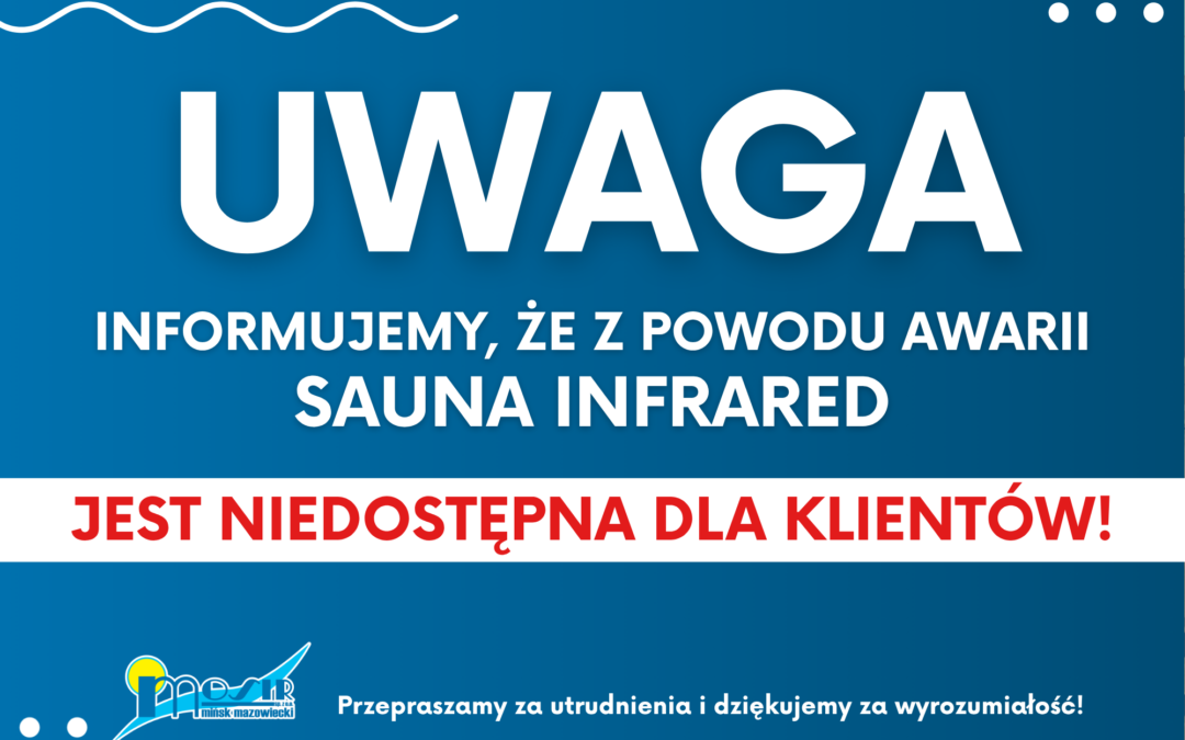 Ważna informacja sauna infrared