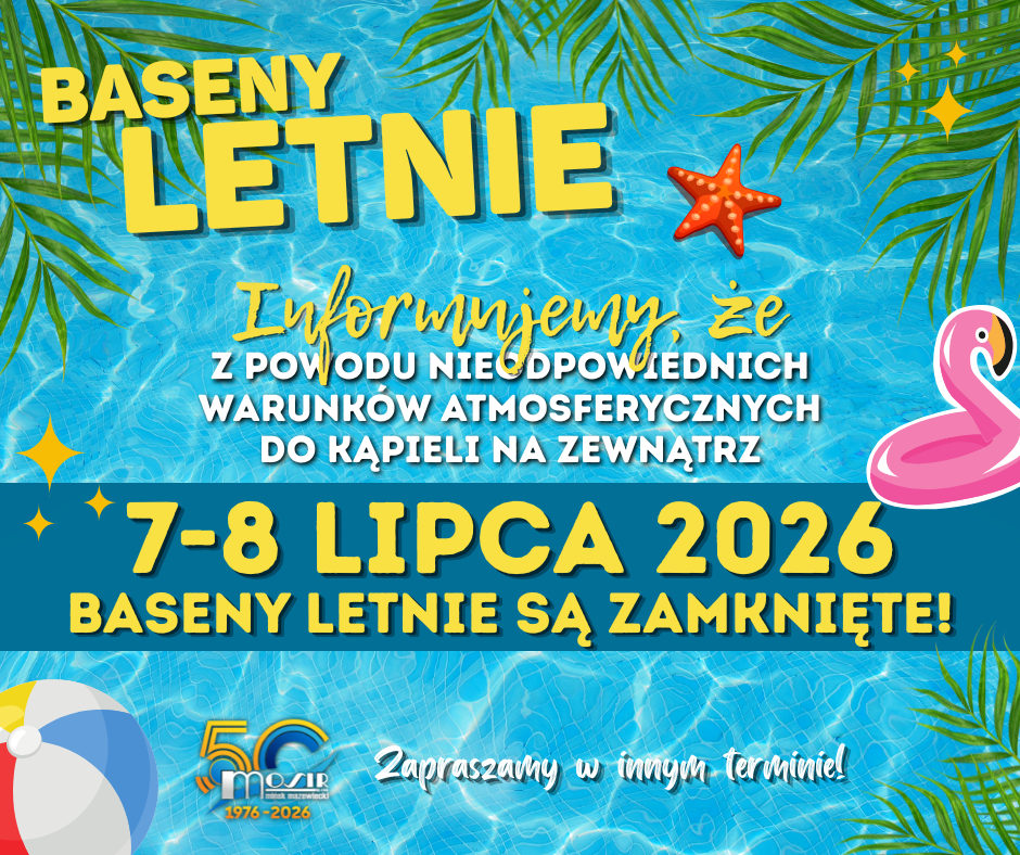 Z POWODU NIEODPOWIEDNICH WARUNKÓW ATMOSFERYCZNYCH DO KĄPIELI NA ZEWNĄTRZ (1)